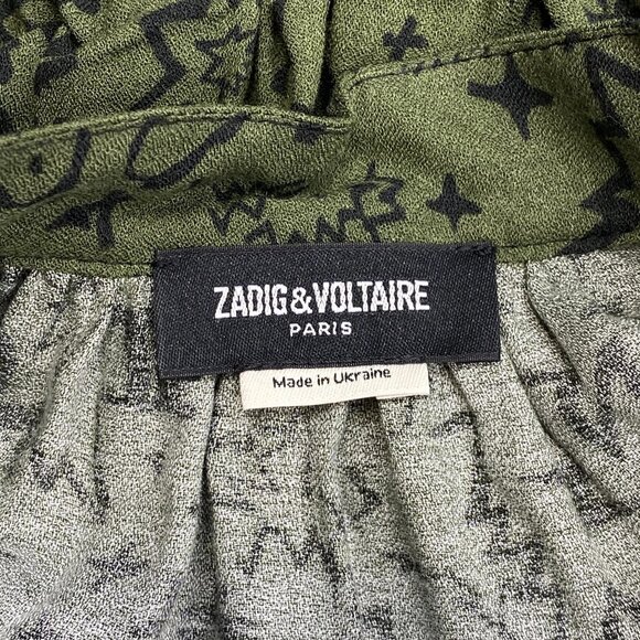 NEW ZADIG & VOLTAIRE Women’s “Rinka Glam Rock” V-Neck Mini Dress - Picture 6 of 11